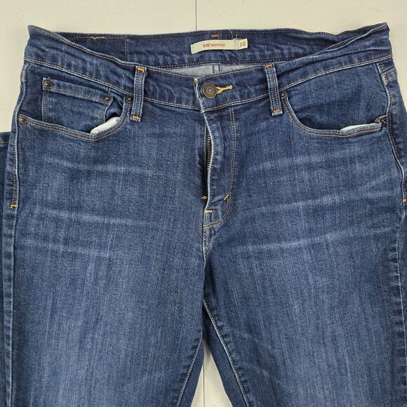 Levi's 515 boocut jeans blue denim size 10 womens 30x32 5391 - Picture 2 of 13